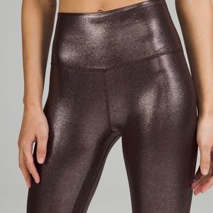 NWT Lululemon metallic Align leggings